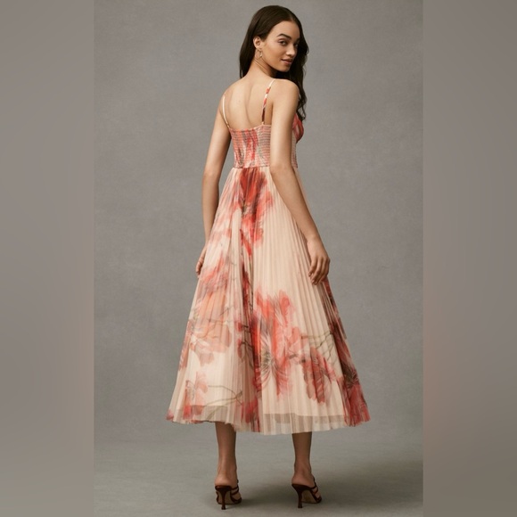 Hutch Anthropologie Brianna Bustier Pleated Tulle Romantic Maxi Dress - Picture 2 of 10